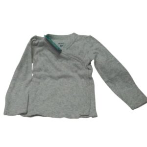 BATITA CRUZADA GRIS CLARITO CARTERS T3M