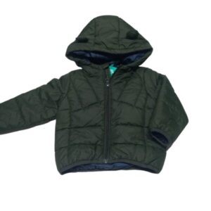 CAMPERA DE ABRIGO VERDE CAPUCHA OREJITAS NAME IT T9/12M