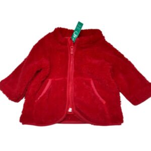 CAMPERA ROJA PELUDITA CKEEKY T3/6M