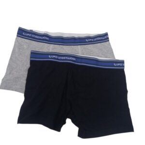 BOXER X2 ALG GRIS Y NEGRO LUPO T 9 A 11 AÑOS