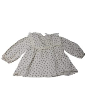 BLUSA BEIGE FLORES ZARA T3/6M