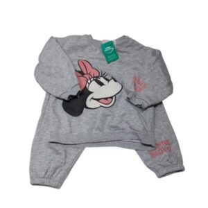 CONJ BUZO Y PANT ALG GRIS MINNIE H&M T12/18M