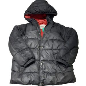 CAMPERA NEGRA INT POLAR NARANJA DET COSTU INT EGCHE MANGA ZARA T8