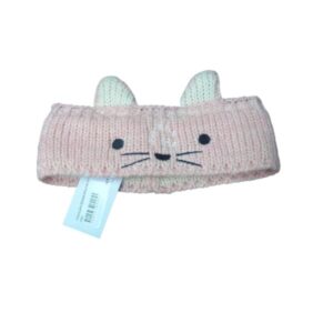 VINCHA LANA ROSADA OREJITAS GATO GERTEX