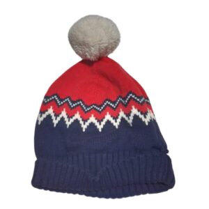 GORRO HILO ROJO AZUL BLANCO POM PON GAP T12/18M