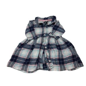 VESTIDO VILLELA CUADRILLE AZUL BLANCO ROSADO CARTERS T12M GT