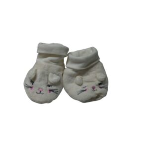 PANTUFLITAS PIEL DURAZNO BCO CARITA BORDADA