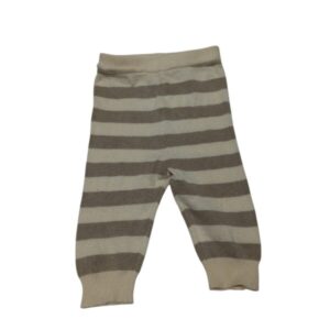 PANTALON LANA RAYADO BEIGE MARRON BAS 0/3AÑOS FR T6M APROX