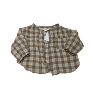 CAMISA CUADRILLE MARRON BCA ZARA T3/6M