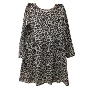 VESTIDO ANIMAL PRINT BEIGE NEGRO H&M T4/6