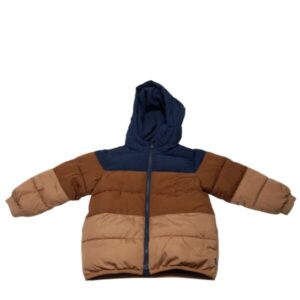 CAMPERA INFLADITA AZUL MARRON DOS TONOS GAP T3