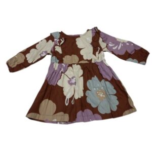 VESTIDO MARRON LILA BEIGE CARTERS T18M