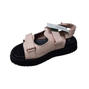 SANDALIAS ROSADAS PLATAFORMA NEGRA MINI MISS CAROL T32 PTA RASP