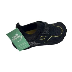 ZAPATOS DE GOMA ERGONOMICO Y LICRA NEGROS AMARILLO 30 T27APROX DE AGUA