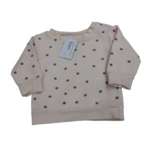 BUZO CREMITA ESTRELAS MARRONES BAS T3/6M