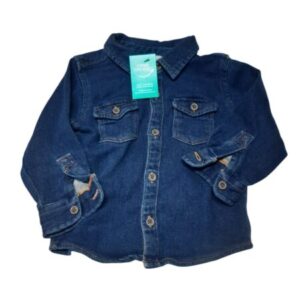 CAMISA DE JEAN AZUL DENIM T9/12M