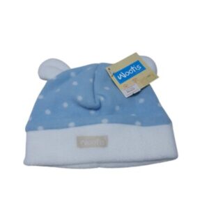 GORRO POLAR BCO CELESTE PUNTITOS WOOTIS