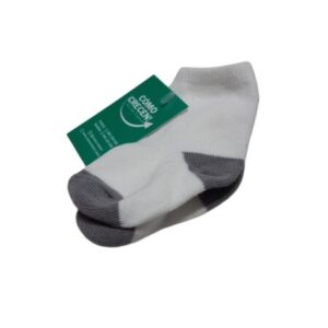 MEDIAS DE BEBE ALG BCA PUNTAS GRISES