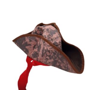 DISFRAZ SOMBRERO PIRATA MARRON TELA SUPERFIESTAS