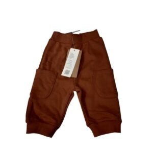 PANTALON ALG MARRON BOLSILLOS BAS NUEVO T0/3M