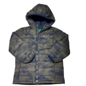 CAMPERA CON CAPUCHA CAMUFLADA VERDE AZUL GAP XS T6 AP