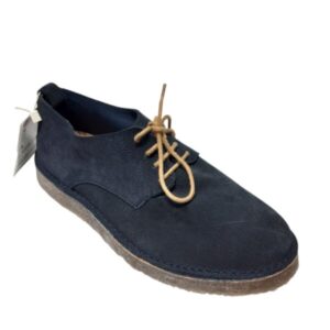 ZAPATO AZUL GAMUZA CON CORDONES MARRONES ZARA T34 NUEVOS