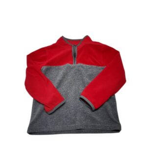 BUZO POLAR GRIS ROJO MEDIO CIERRE OSHKOSH T6 DET CIERRE