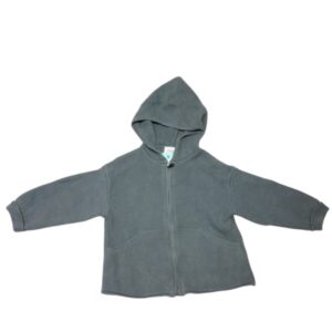 CAMPERA DE HILO VERDE CAPUCHA ZARA T18/24M