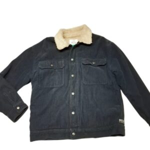 CAMPERA DE PANA AZUL CORDERITO INT ZARA T11/12
