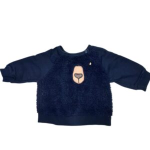 BUZO ALG AZUL CON CORDERITO OSO LUCBOO 9/12M GT