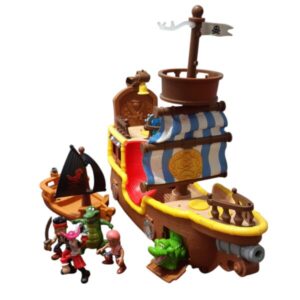 BARCO DE JACK EL PIRATA CON PERSONAJES