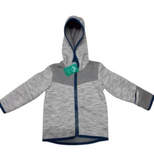 CAMPERA GRIS JASPEADO NEOPRENO BORDE AZUL DECATHLON T2