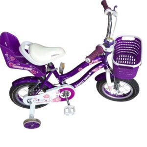 BICICLETA RODADO 12 BEBESIT VIOLETA RUEDITAS CANASTO
