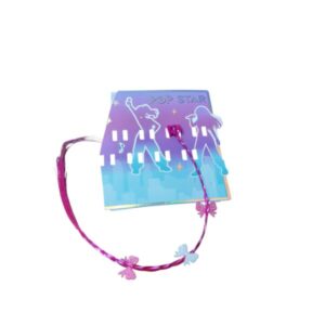 BROCHE CON APLIQUE TRENZA FUCCIA