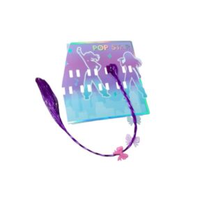 BROCHE CON APLIQUE TRENZA VIOLETA