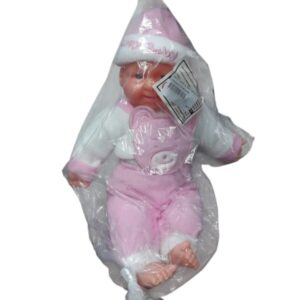 BEBOTE CUERPO DE TRAPO CARA DE GOMA CON SONIDO 35 CMS JA1285