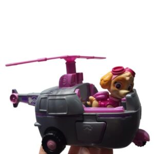 HELICOPTERO GRIS ROSADO SKY PAW PATROL PATRULLA CANINA