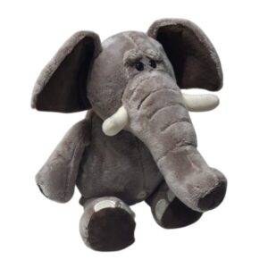 ELEFANTE PELUCHE MARRON PESADITO 26CM