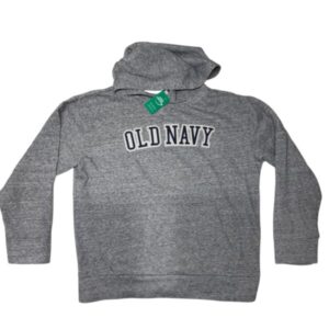 BUZO CAPUCHA ALG GRIS JASPEADO OLD NAVY AZUL T14/16