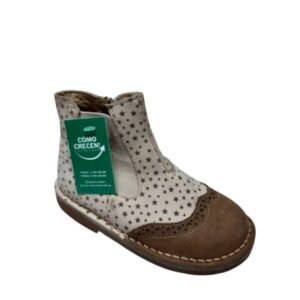 BOTAS BEIGE MARRON ESTRELLITAS DE LA PAZ T26 RASP MCH