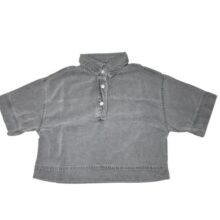 BLUSA JEAN GRIS ZARA T11/12 NUEVA