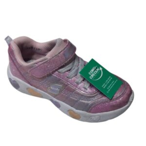 CHAMPIONES ROSADOS BRILLOS PLATAFORMA BLANCA LUCES T33 SKECHERS MAN DE