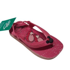 OJOTAS ROSADAS MINNIE CON ELASTICO DET PINTURA HAVAIANAS T21