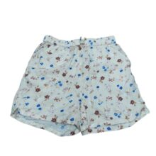 SHORT AMARILLO FLORES H&M T7/8 NUEVO
