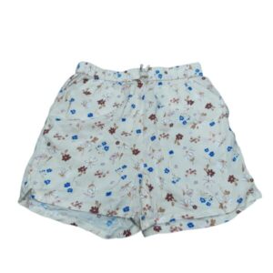 SHORT AMARILLO FLORES H&M T7/8 NUEVO