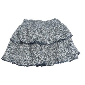POLLERA ANIMAL PRINT MARRON VOLADITO ZARA T6