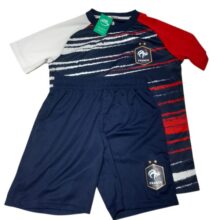 CONJ.CAMISETA SHORT AZUL BLANCO ROJO FRANCE FRANCIA T10