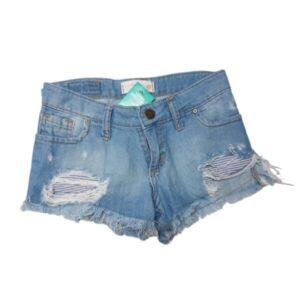 SHORT JEAN CLARITO SKY BLUE TIPO ROTO T8