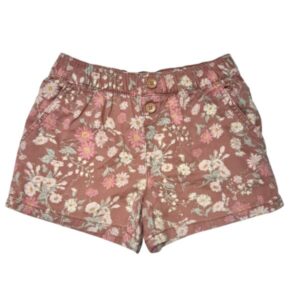 SHORT MARRON FLOREADO BOTONES MADERA OSHKOSH T8 ATRAS GAST