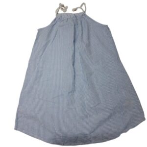 VESTIDO TELA RAY CELESTE BLANCO H&M T8/9